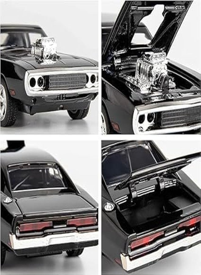 RAHU Exclusive Alloy Metal Pull Back Die-cast Car Fast & Furious 7 Diecast Metal Pullback Toy car with Openable Doors & Light, Music Boys Gifts Toys for Kids【Colors as Per Stock】 - Image 5